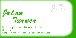 jolan turmer business card